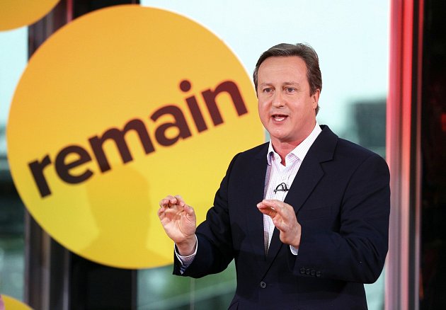 David Cameron, současný britský premiér, vyzývá občany, aby hlasovali proti vystoupení.