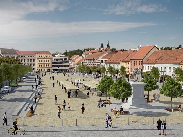 Třebíčané: Na náměstí chceme zeleň, parkoviště i autobusovou dopravu