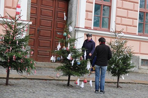 Školáci ozdobili stromečky na Vratislavově náměstí