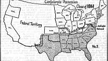 Státy Unie a Konfederace, které proti sobě stály v občanské válce.