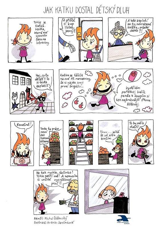 Komiks o Katce si klade za cíl vysvětlovat dětem principy a rizika dluhových pastí. Vnímán je však kontroverzně