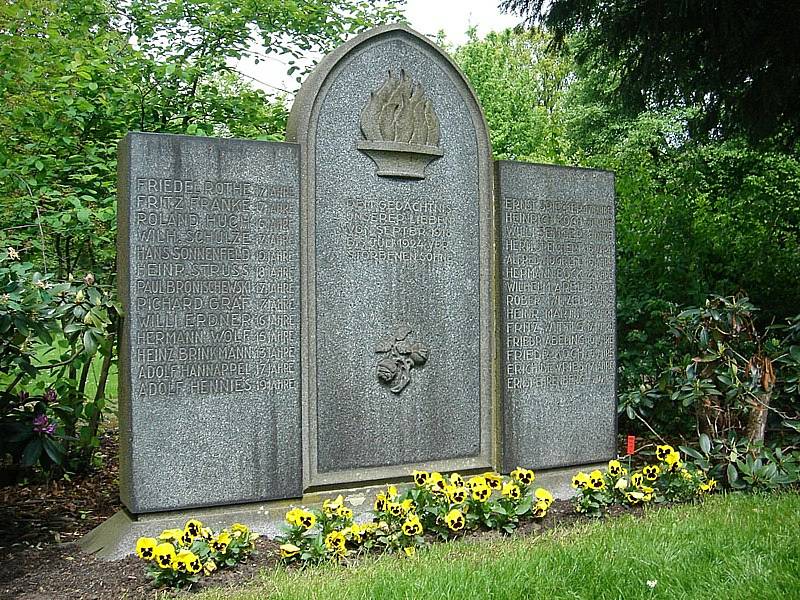 Pomník obětem sériového vraha Fritze Haarmanna, který řádil v německém Hannoveru počátkem 20. let 20. století.