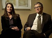 Spoluzakladatel společnosti Microsoft Bill Gates a jeho žena Melinda. 
