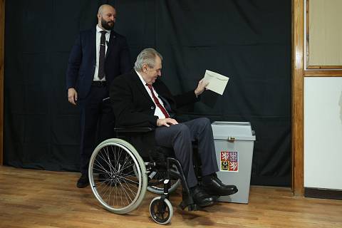 Prezident Miloš Zeman u druhého kola prezidentských voleb