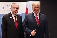 Turecký prezident Recep Tayyip Erdogan a americký prezident Donald Trump