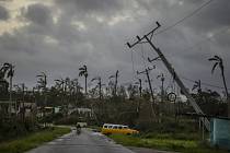 Následky úderu hurikánu Ian v kubánské provincii Pinar del Río, 27. září 2022.