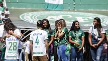 EMOCE V CHAPECÓ. Chapecoense začíná nová éra. Před charitativním zápasem s Palmeiras se vzpomínalo na oběti letecké katastrofy z 29. listopadu. Přišly i manželky 19 mrtvých fotbalistů i hráči, kteří přežili.