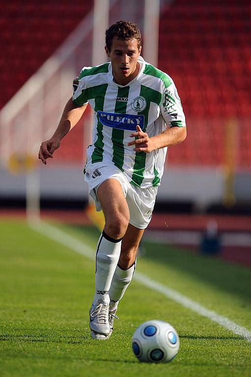 Jakub Podaný z Bohemians Praha v duelu se Sigmou Olomouc.