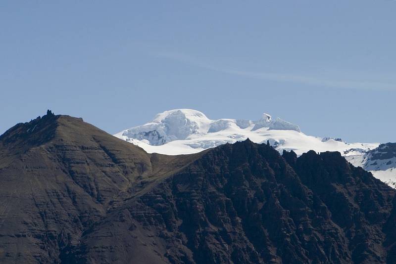 Islandská sopka Öræfajökull.