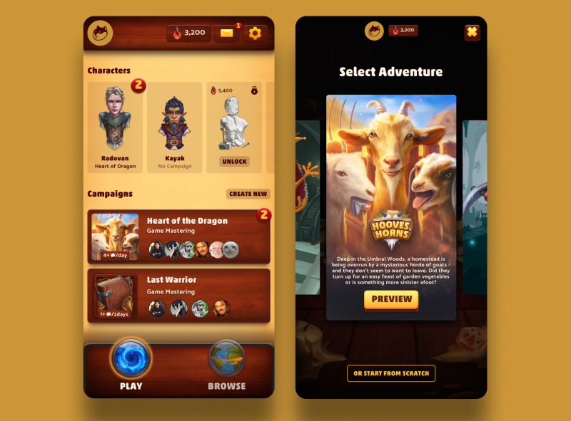 Aplikace je dělaná pro lidi, co mají zálibu v Dungeons & Dragons