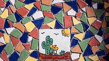 Ručně malované mozaiky jsem přitáhnul z exhibic v Mexiku