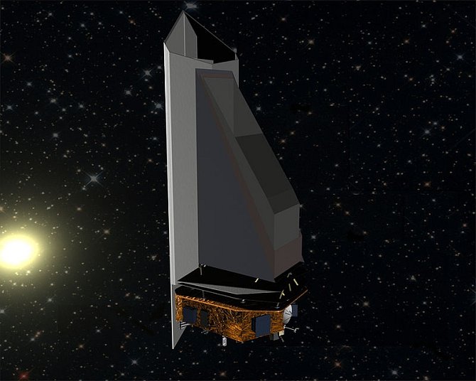 Takhle by mohl vypadat NEO Surveyor. Teleskop, na kterém pracuje NASA, a který má pomoct odhalit pro Zemi potenciálně nebezpečné asteroidy a komety přesněji, než to dokáže nynější technika.