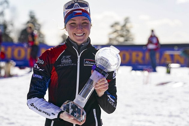 Biatlonistka Markéta Davidová získala ve Světovém poháru 2021/2022 malý křišťálový glóbus za vytrvalostní závody.