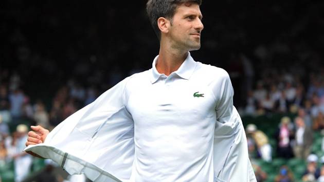 Novak Djokovič na Wimbledonu.