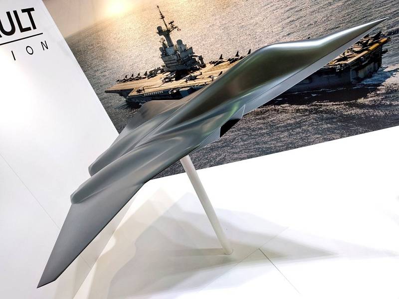 Model stíhačky nové generace společnosti Dassault