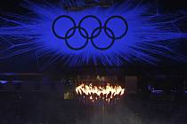 Slavnostní zakončení olympijských her v Londýně.