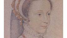 Marie Stuartovna v době, kdy byla provdána za francouzského krále. Na francouzském dvoře byla oblíbená