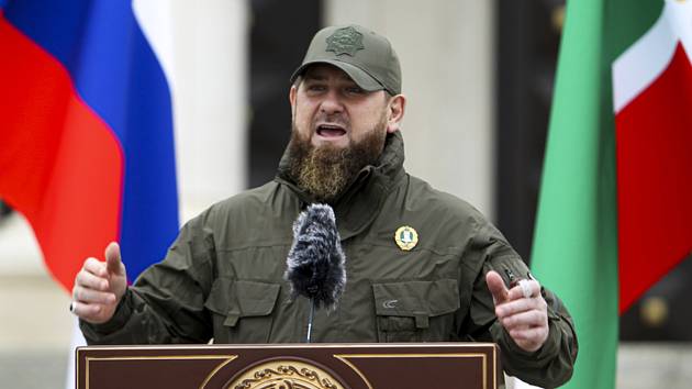 Čečenský vůdce Ramzan Kadyrov na snímku z 25. února 2022