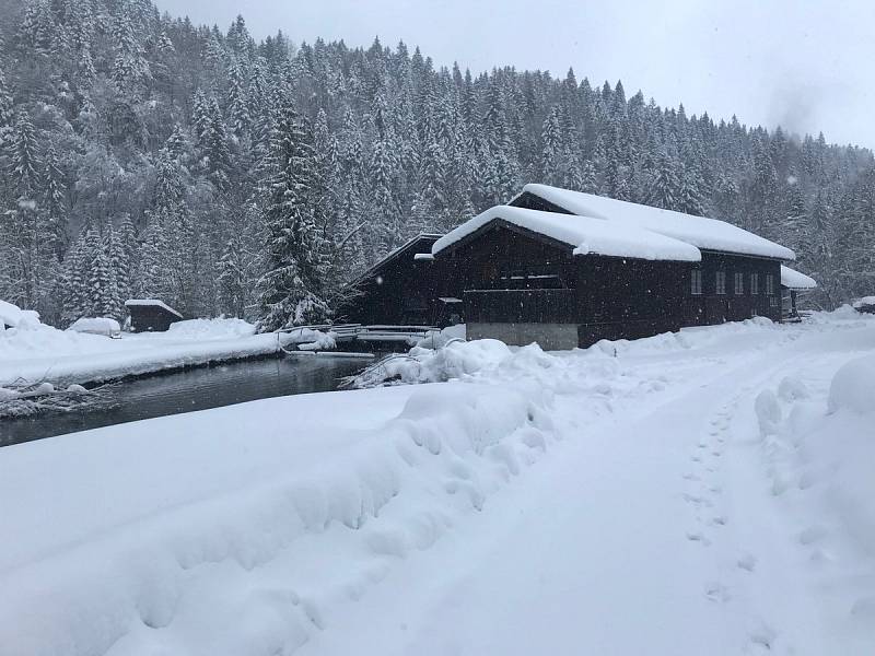 Sněhová nadílka v Bavorsku