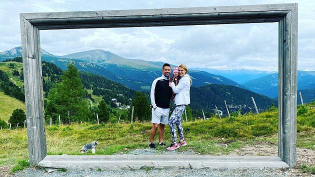 Tomáš Plekanec a Lucie Šafářová v Rakousku.