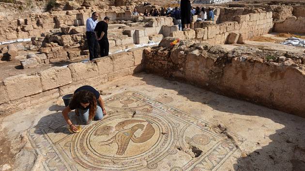 Byzantská bazilika objevená v izraelském městě Bejt Šemeš