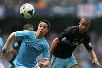 Manchester City vs. West Ham: Samir Nasri a Winston Reid 