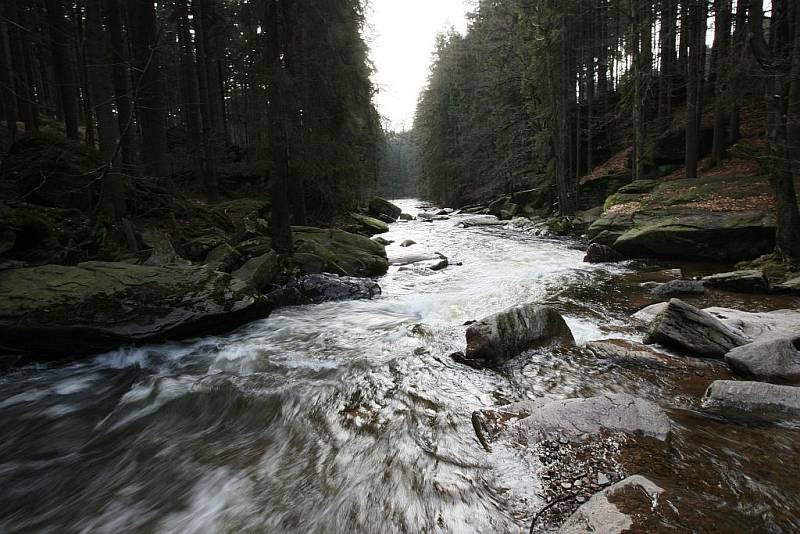 Spíš jarní přírodu připomínají bystřiny Orlických hor