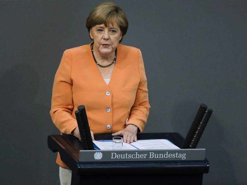 Německá kancléřka Angela Merkelová. Rok 2015