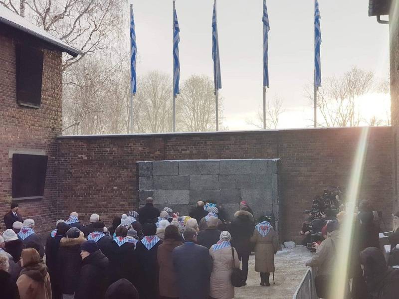 Osvětim navštívili u příležitosti Mezinárodního dne památky obětí holokaustu bývalí vězni