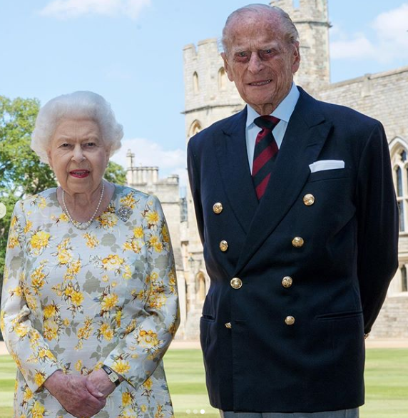 Fotka prince Philipa a královny Alžběty II.