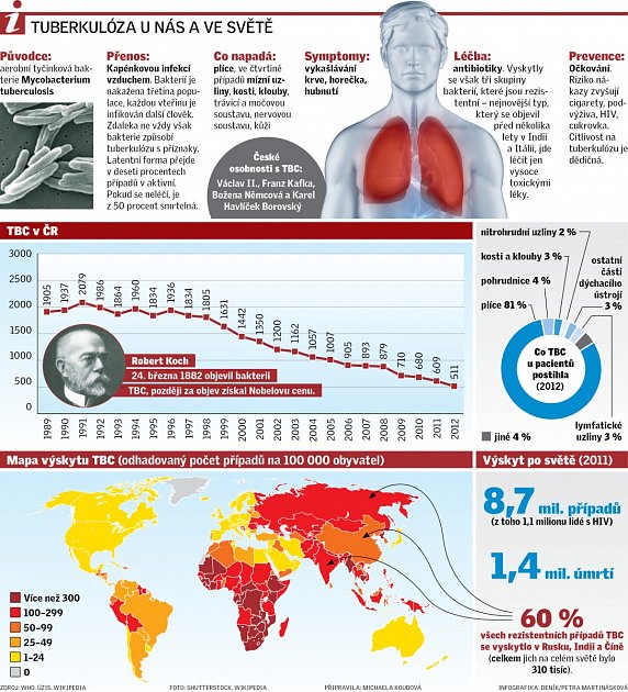 Tuberkulóza u nás a ve světě.