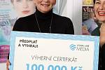 Výherkyně hlavní ceny 100 000 korun Vlasta Hladíková.