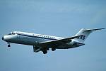 Letoun McDonnell Douglas DC-9-21 SE-DBR společnosti Scandinavian Airlines System. Identické letadlo se stalo v roce 1972 terčem teroristické akce chorvatských nacionalistů.