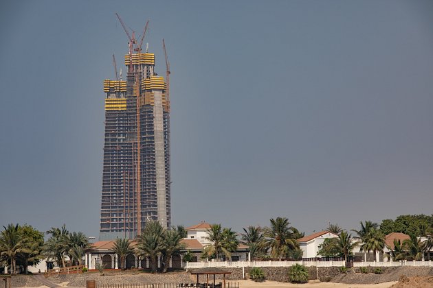Jeddah Tower má zatím asi třetinu očekávané výšky.