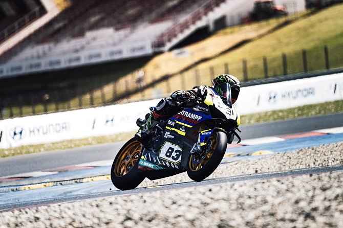 Oliver König si minulý víkend při testování na mosteckém okruhu poprvé vyzkoušel motocykl Ducati