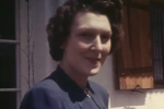 Margarete Speerová, manželka Hitlerova dvorního architekta Alberta Speera, na filmových záběrech pořízených Evou Braunovou na terase Orlího hnízda