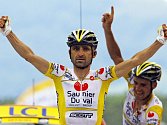 Dvojice stáje Saunier Duval ovládla královskou etapu na Tour. Vyhrál Ital Piepoli, druhý byl Španěl Cobo Acebo.