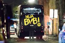 Napadený autobus Borussie Dortmund