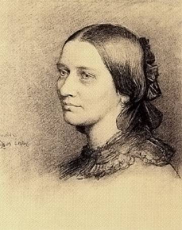 Kresba Clary Schumannové z roku 1859