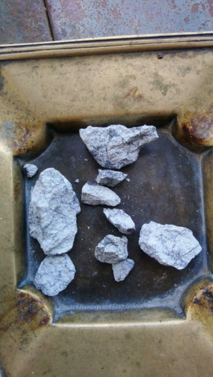 Úlomky meteoritu na Kubě.