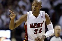 Ray Allen v dresu Miami Heat.
