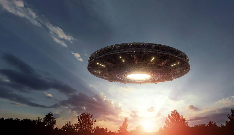 Vizualizace UFO. Ilustrační foto.