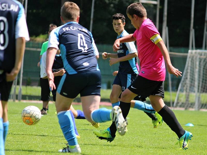 Odveta finále okresního přeboru mladších žáků, neděle 11. června 2017: FK Čáslav E - Sokol Družba Suchdol 5:4.