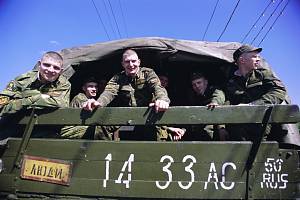 Ruští vojáci. Ilustrační snímek
