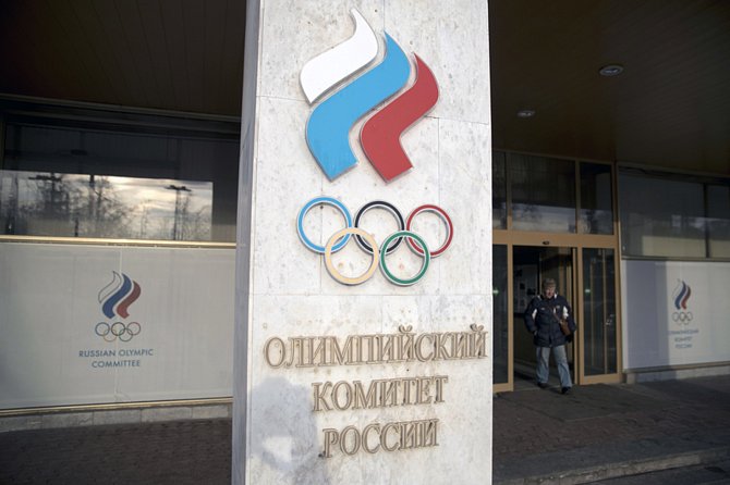 Sídlo Ruského olympijského výboru v Moskvě.