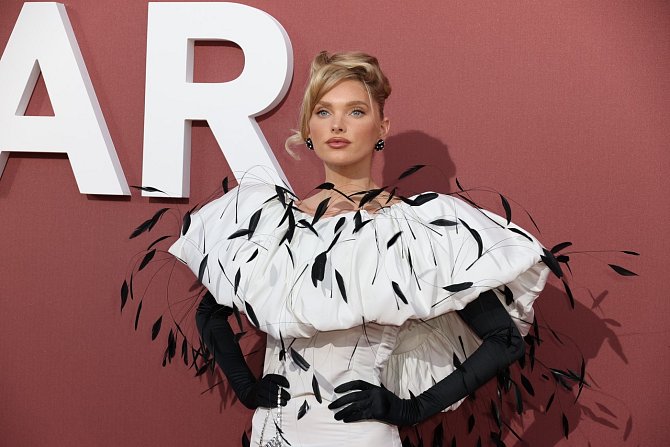 Modelka Elsa Hosk na galavečeru amfAR, nadace pro výzkum AIDS, který byl součástí filmového festivalu v Cannes.