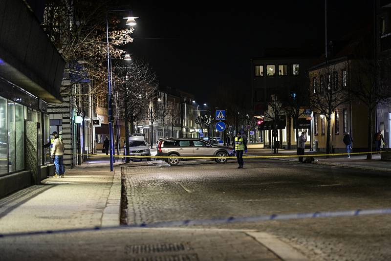 Útok ve švédském městě Vetlanda