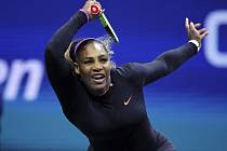Americká tenistka Serena Williamsová v 1. kole US Open.