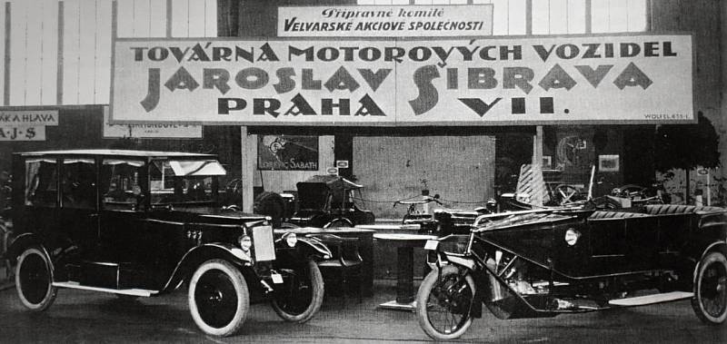 Expozice automobilky Šibrava na Pražském autosalonu