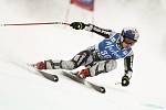 Česká lyžařka Ester Ledecká v superobřím slalomu Světového poháru v La Thuile